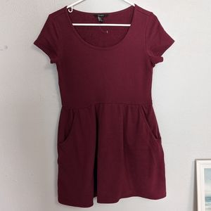 Forever21 Red Maroon Pocket Dress